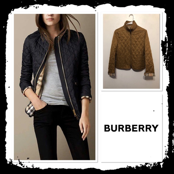 Burberry Jackets & Blazers - Burberry Quilted Zip Up Jacket